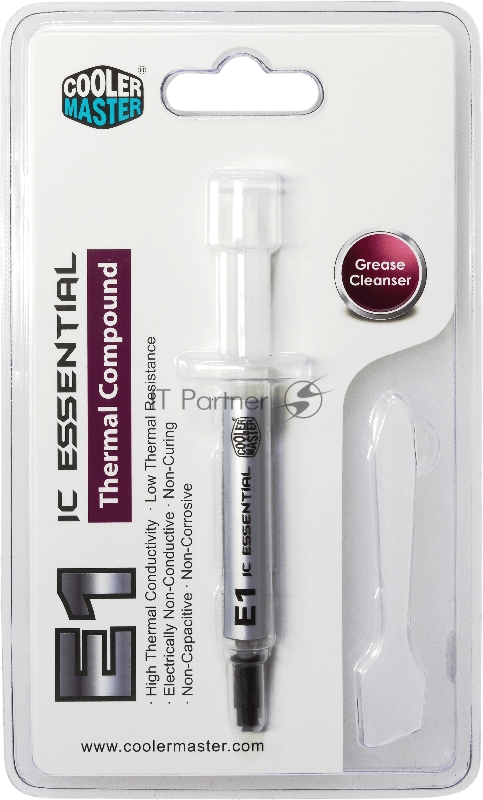 Термопаста Cooler Master IC-Essential E1 (RG-ICE1-TG15-R1) серая темопаста, 3.4 г