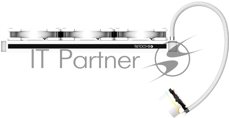 Комплект водяного охлаждения ID-COOLING ZOOMFLOW 360 XT SNOW LGA20XX/LGA115X/AM4/AM3/+/AM2/ 350W, cнежно-белый, ARGB FAN and PUMP, PWM, TRIPLE FAN 120mm) RET