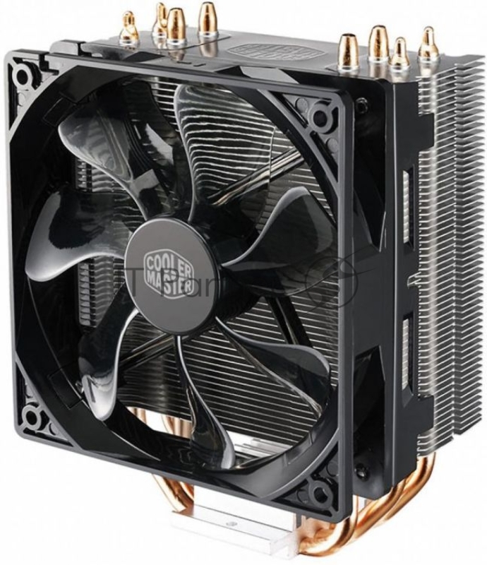 Кулер для процессора Cooler Master CPU Cooler Hyper 212 LED, Tower, 120mm 600-1600RPM PWM fan with Red LED, 4 x 6mm Direct Contact heatpipes, Full Socket Support