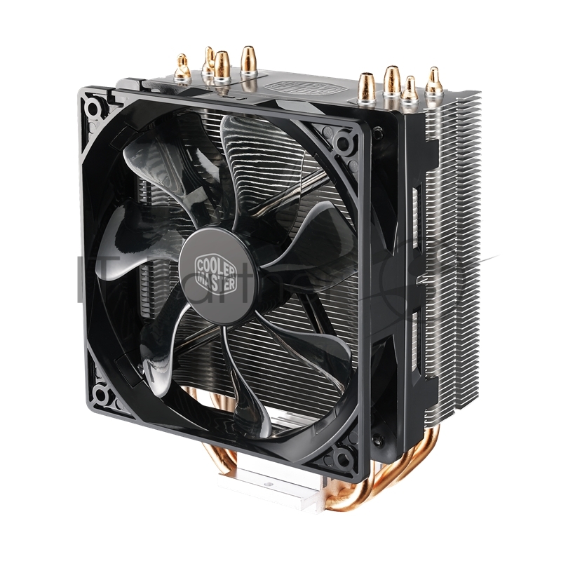 Кулер для процессора Cooler Master CPU Cooler Hyper 212 LED, Tower, 120mm 600-1600RPM PWM fan with Red LED, 4 x 6mm Direct Contact heatpipes, Full Socket Support