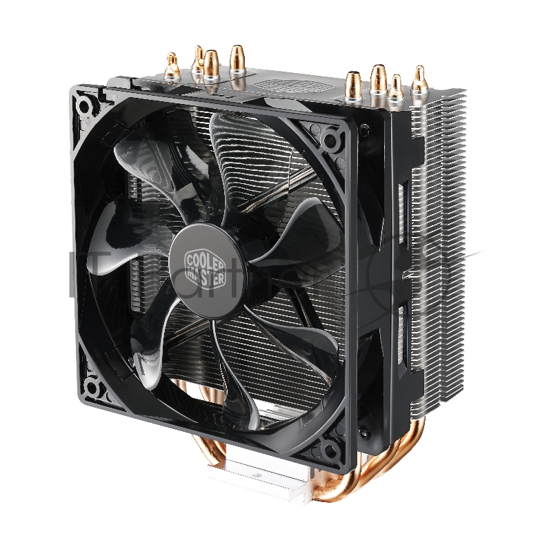 Кулер для процессора Cooler Master CPU Cooler Hyper 212 LED, Tower, 120mm 600-1600RPM PWM fan with Red LED, 4 x 6mm Direct Contact heatpipes, Full Socket Support