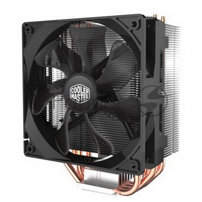 Кулер для процессора Cooler Master CPU Cooler Hyper 212 LED, Tower, 120mm 600-1600RPM PWM fan with Red LED, 4 x 6mm Direct Contact heatpipes, Full Socket Support