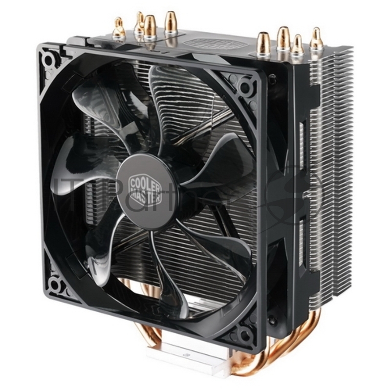 Кулер для процессора Cooler Master CPU Cooler Hyper 212 LED, Tower, 120mm 600-1600RPM PWM fan with Red LED, 4 x 6mm Direct Contact heatpipes, Full Socket Support