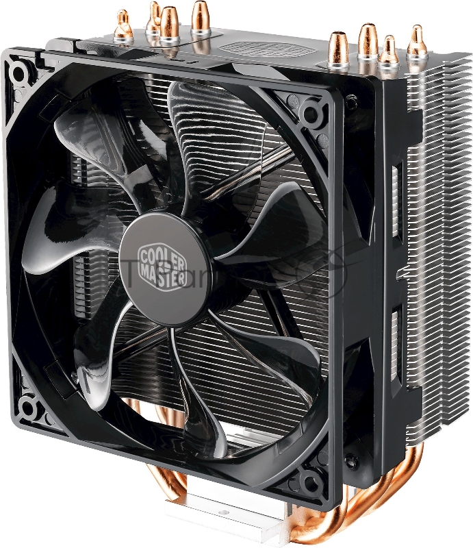 Кулер для процессора Cooler Master CPU Cooler Hyper 212 LED, Tower, 120mm 600-1600RPM PWM fan with Red LED, 4 x 6mm Direct Contact heatpipes, Full Socket Support
