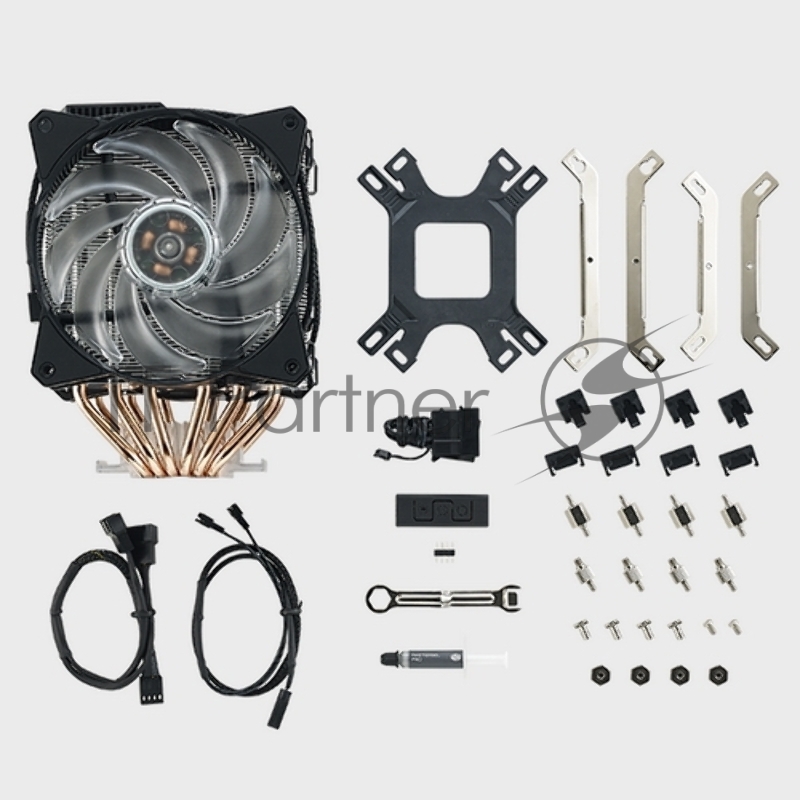 Кулер Cooler Master CPU Cooler MasterAir MA620P, 600-2400 RPM, 200W, RGB LED fan, RGB lighting controller, Full Socket Support