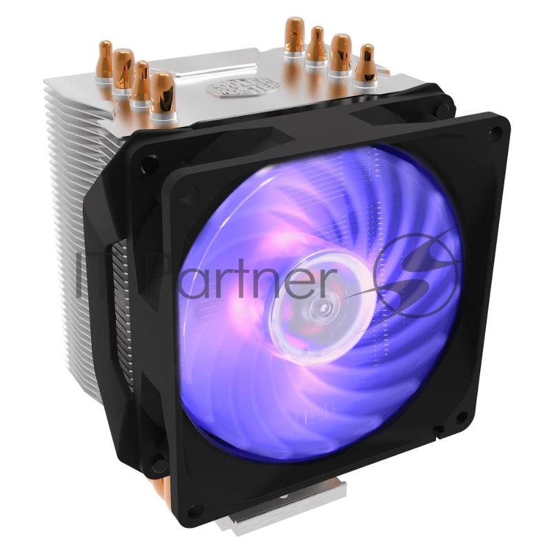 Кулер для процессора Cooler Master CPU Cooler Hyper H410R, 600-2000 RPM, RGB fan, 120W, Full Socket Support