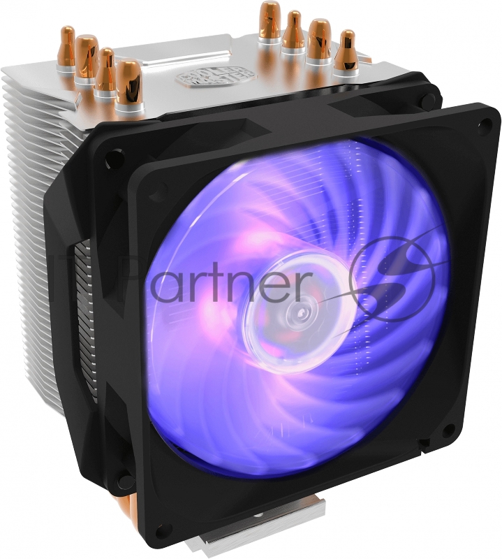 Кулер для процессора Cooler Master CPU Cooler Hyper H410R, 600-2000 RPM, RGB fan, 120W, Full Socket Support