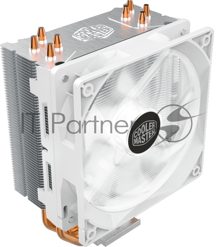 Кулер для процессора Cooler Master CPU Cooler Hyper 212 LED White Edition, 600 - 1600 RPM, 150W, White LED fan, Full Socket Support
