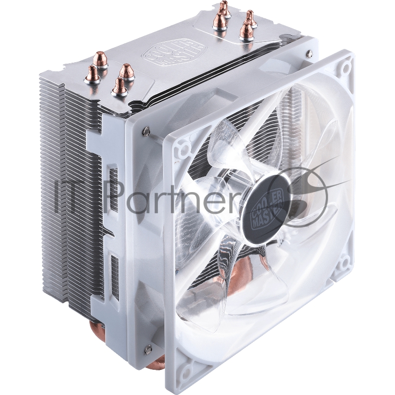 Кулер для процессора Cooler Master CPU Cooler Hyper 212 LED White Edition, 600 - 1600 RPM, 150W, White LED fan, Full Socket Support