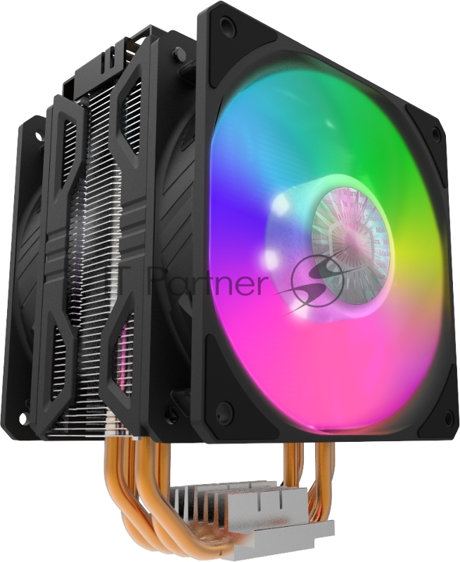 Кулер для процессора Cooler Master CPU Cooler Hyper 212 LED Turbo ARGB, 650-1800 RPM, 160W, Full Socket Support