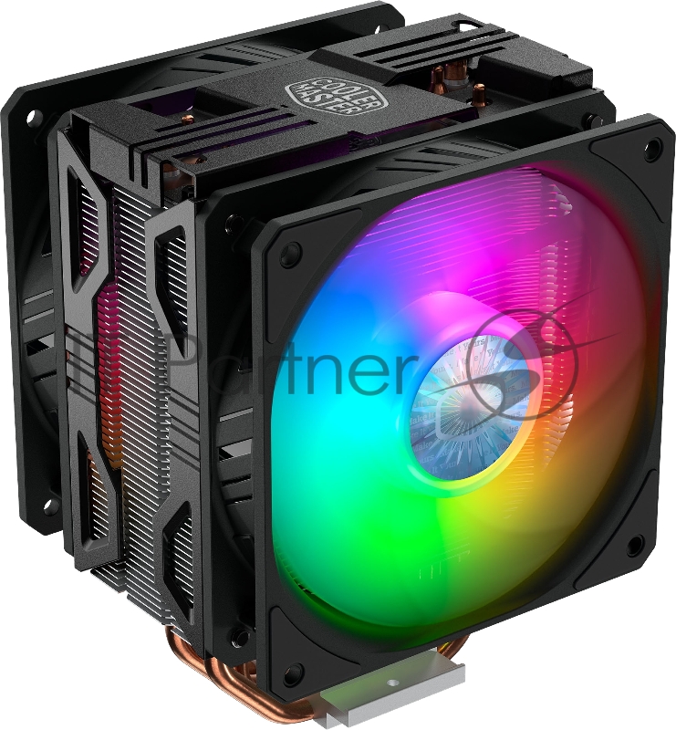 Кулер для процессора Cooler Master CPU Cooler Hyper 212 LED Turbo ARGB, 650-1800 RPM, 160W, Full Socket Support