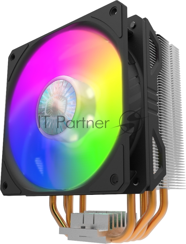 Кулер Cooler Master Hyper 212 Spectrum V2 (150W, 4-pin, 157mm, tower, Al/Cu, RGB, fans: 1x120mm/62CFM/27dBA/1800rpm, 1700/1200/115x/AM4)