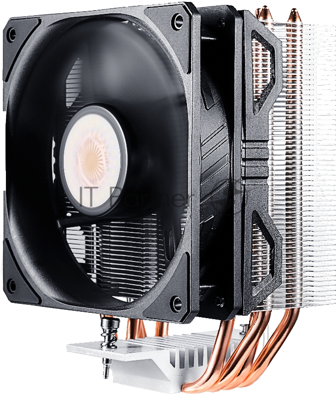 Кулер Cooler Master Hyper 212 EVO V2 with 1700 (150W, 4-pin, 154mm, tower, Al/Cu, fans: 1x120mm/62CFM/27dBA/1800rpm, 2066/2011-v3/2011/1700/1200/11
