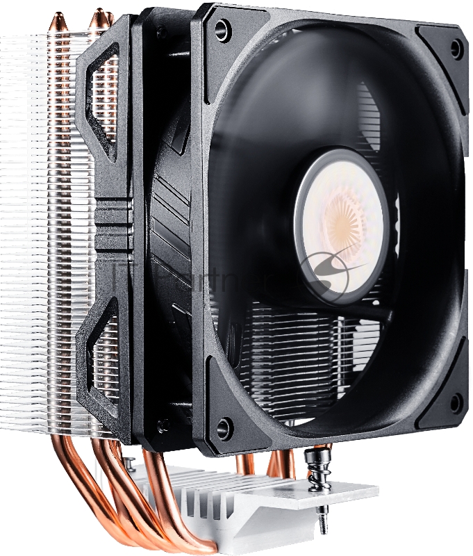 Кулер Cooler Master Hyper 212 EVO V2 with 1700 (150W, 4-pin, 154mm, tower, Al/Cu, fans: 1x120mm/62CFM/27dBA/1800rpm, 2066/2011-v3/2011/1700/1200/11