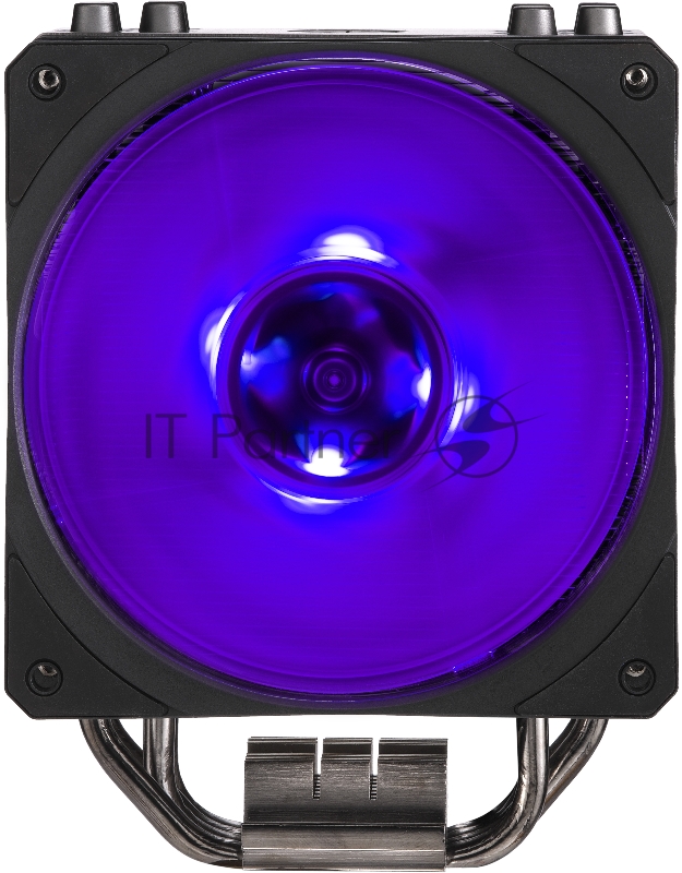 Кулер Cooler Master Hyper 212 RGB Black Edition with 1700 (150W, 4-pin, 158.8mm, tower, Al/Cu, RGB, fans: 1x120mm/59CFM/30dBA/2000rpm, 2066/2011-v3/2011/1700/1366/12