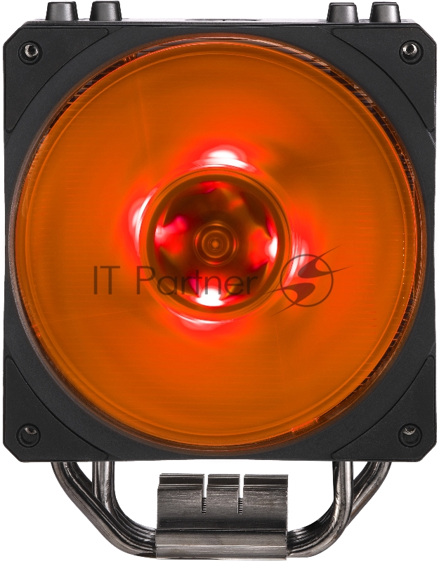 Кулер Cooler Master Hyper 212 RGB Black Edition with 1700 (150W, 4-pin, 158.8mm, tower, Al/Cu, RGB, fans: 1x120mm/59CFM/30dBA/2000rpm, 2066/2011-v3/2011/1700/1366/12