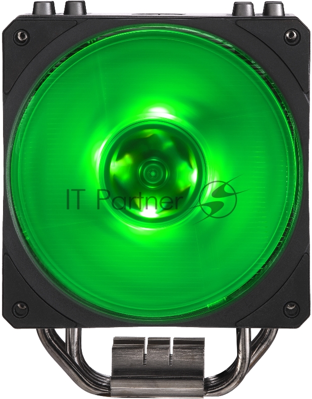 Кулер Cooler Master Hyper 212 RGB Black Edition with 1700 (150W, 4-pin, 158.8mm, tower, Al/Cu, RGB, fans: 1x120mm/59CFM/30dBA/2000rpm, 2066/2011-v3/2011/1700/1366/12