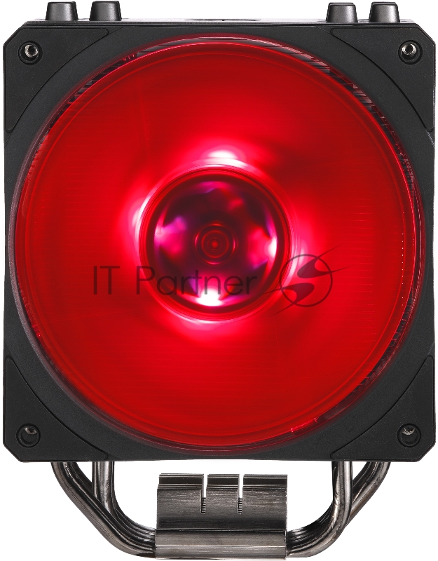 Кулер Cooler Master Hyper 212 RGB Black Edition with 1700 (150W, 4-pin, 158.8mm, tower, Al/Cu, RGB, fans: 1x120mm/59CFM/30dBA/2000rpm, 2066/2011-v3/2011/1700/1366/12