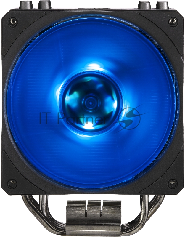 Кулер Cooler Master Hyper 212 RGB Black Edition with 1700 (150W, 4-pin, 158.8mm, tower, Al/Cu, RGB, fans: 1x120mm/59CFM/30dBA/2000rpm, 2066/2011-v3/2011/1700/1366/12