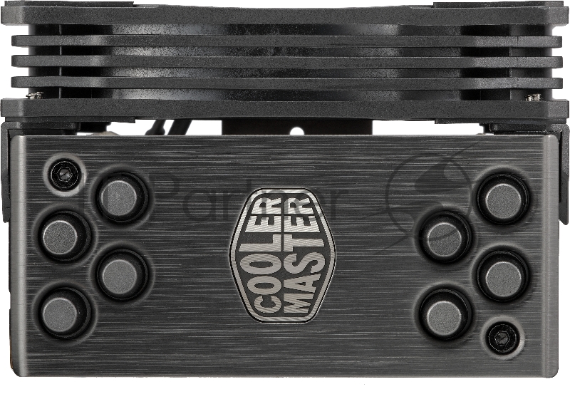 Кулер Cooler Master Hyper 212 RGB Black Edition with 1700 (150W, 4-pin, 158.8mm, tower, Al/Cu, RGB, fans: 1x120mm/59CFM/30dBA/2000rpm, 2066/2011-v3/2011/1700/1366/12