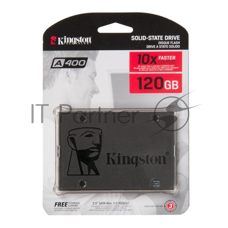 SSD накопитель Kingston SATA III 120Gb SA400S37/120G A400 2.5