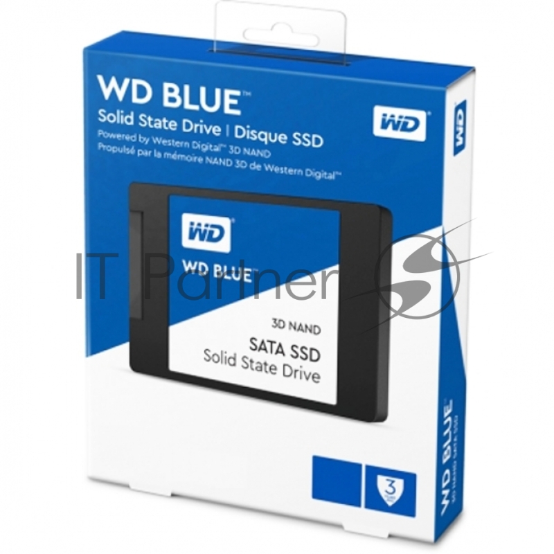 SSD накопитель Western Digital 2.5 250GB WD Blue (R525/W550Mb/s, TLC, SATA) (WDS250G2B0A)