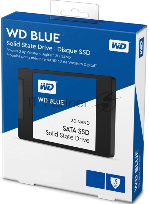 SSD накопитель Western Digital 2.5 250GB WD Blue (R525/W550Mb/s, TLC, SATA) (WDS250G2B0A)