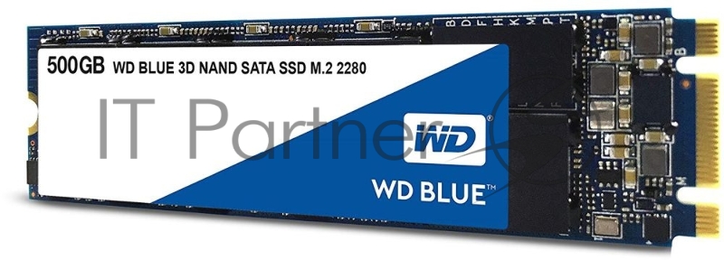 Накопитель SSD Western Digital M.2 500GB WD Blue (R530/W560Mb/s, TLC, SATA) (WDS500G2B0B)