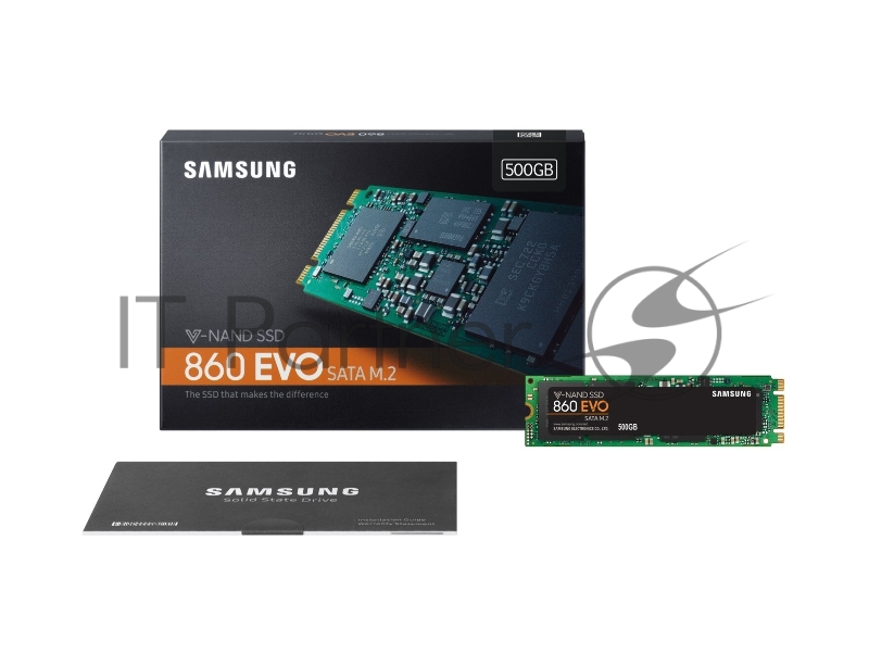 SSD накопитель M.2 500GB Samsung 860 EVO (R550/W520Mb/s, V-NAND, SATA 6Gb/s, 2280) (MZ-N6E500BW)
