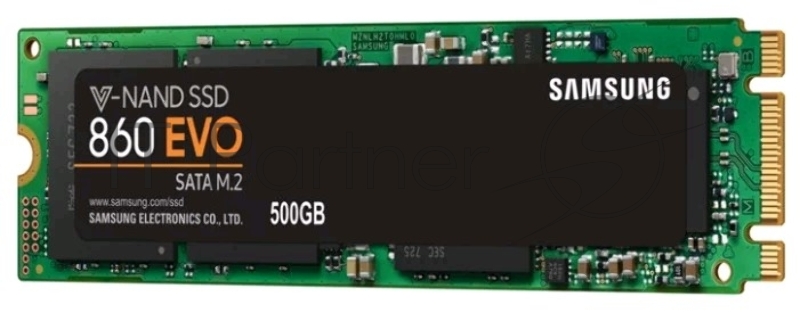SSD накопитель M.2 500GB Samsung 860 EVO (R550/W520Mb/s, V-NAND, SATA 6Gb/s, 2280) (MZ-N6E500BW)