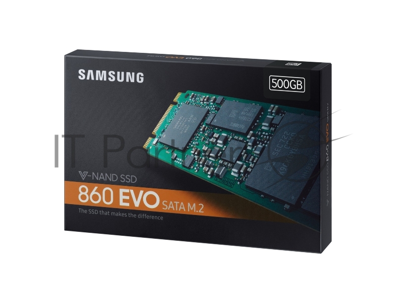 SSD накопитель M.2 500GB Samsung 860 EVO (R550/W520Mb/s, V-NAND, SATA 6Gb/s, 2280) (MZ-N6E500BW)