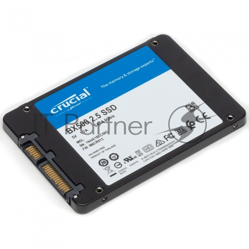 SSD накопитель Crucial SATA III 480Gb CT480BX500SSD1 BX500 2.5