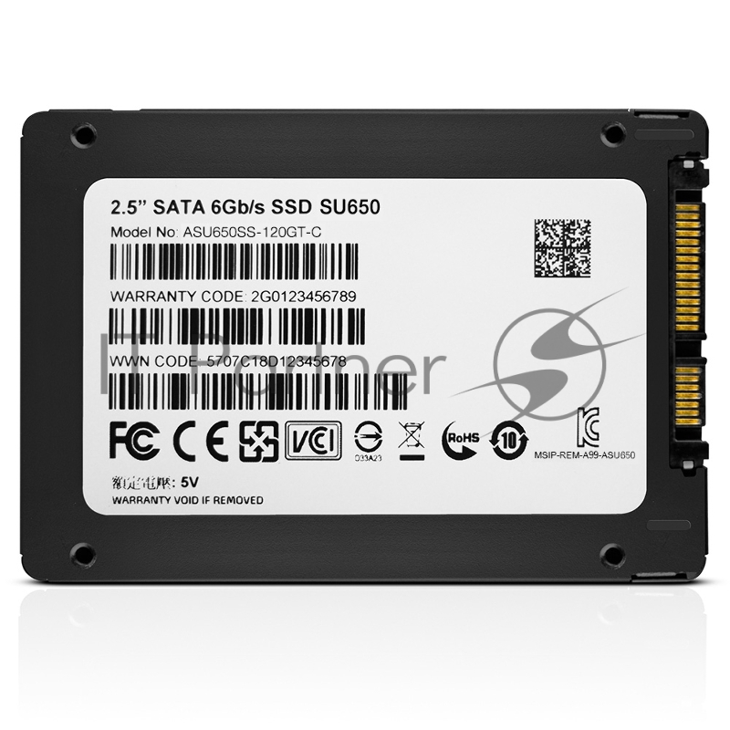 Накопитель SSD AData SATA III 120Gb ASU650SS-120GT-R Ultimate SU650 2.5