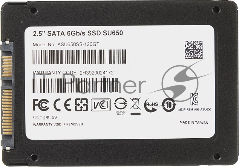 Накопитель SSD AData SATA III 120Gb ASU650SS-120GT-R Ultimate SU650 2.5