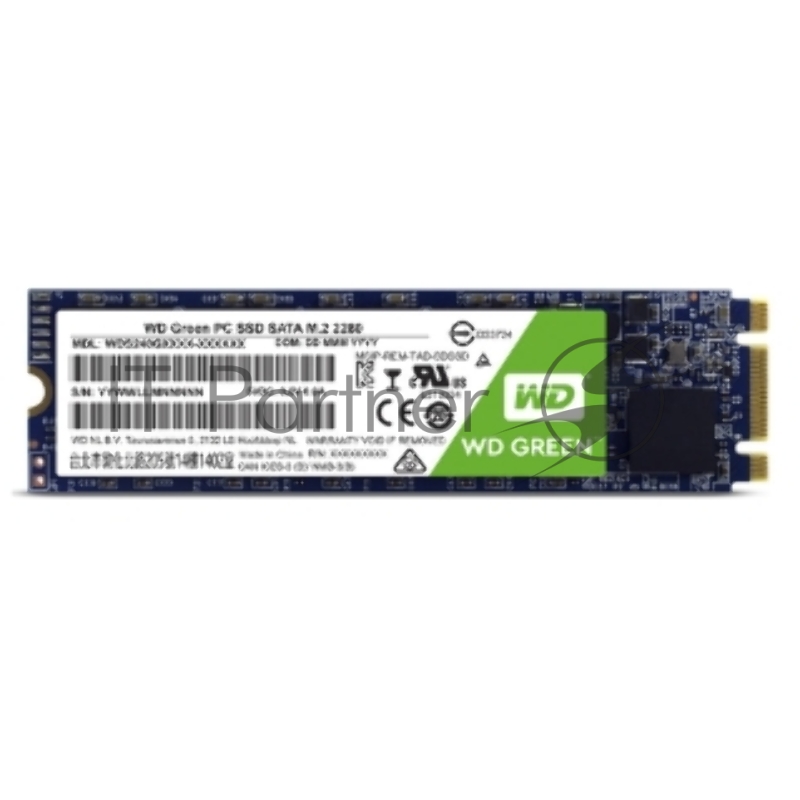 Твердотельный накопитель SSD WD Green 3D NAND WDS480G2G0B 480ГБ M2.2280 SATA-III (TLC)