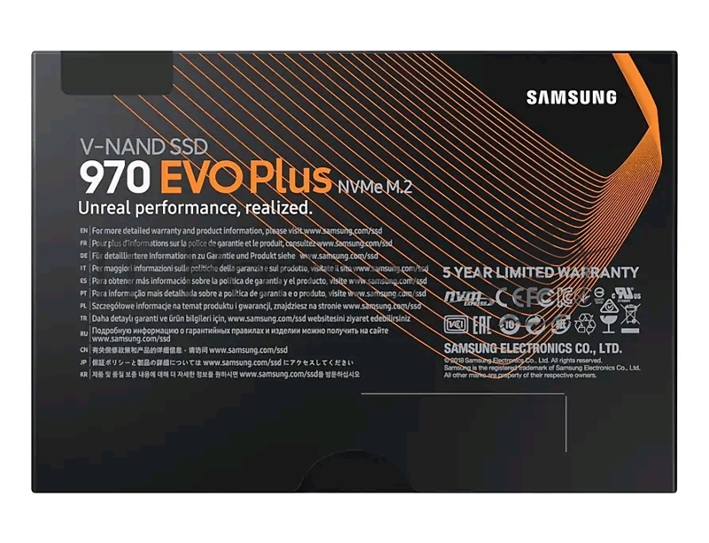 SSD накопитель Samsung PCI-E x4 250Gb MZ-V7S250BW 970 EVO Plus M.2 2280