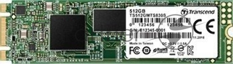 Твердотельный накопитель Transcend 512GB M.2 SSD MTS 830 series (22x80mm) R/W: 560/520