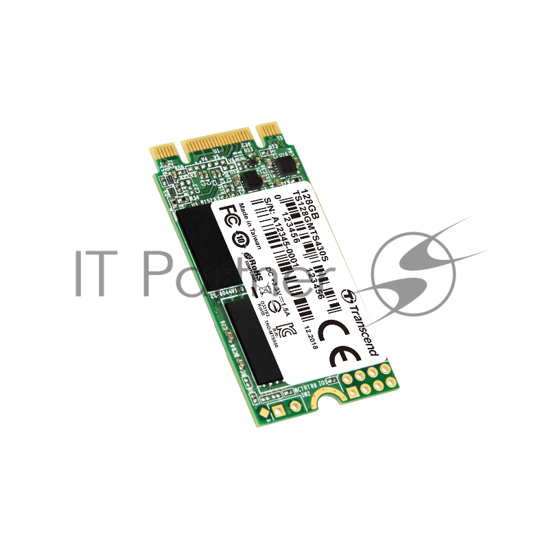 Твердотельный накопитель Transcend 128GB M.2 SSD MTS 430 series (22x42mm) with DRAM cache R/W 560/500 MB/s