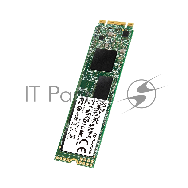 Твердотельный накопитель Transcend 128GB M.2 SSD MTS 830 series (22x80mm) with DRAM cache R/W 560/530 MB/s
