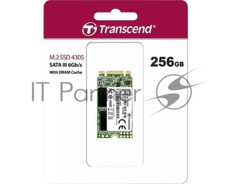 Накопитель SSD Transcend M.2 MTS430 SATA-III 256GB <TS256GMTS430S> 3D NAND TLC