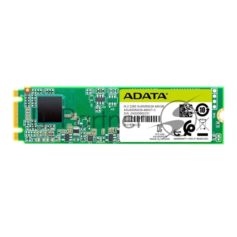 SSD накопитель M.2 2280 240GB ADATA SU650 Client SSD ASU650NS38-240GT-C SATA 6Gb/s, 550/500, IOPS 80/60K, MTBF 2M, 3D TLC, 140TBW, RTL