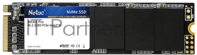 Накопитель SSD M.2 Netac 1.0Tb N930E Pro Series <NT01N930E-001T-E4X> Retail (PCI-E 3.1 x4, up to 2080/1700MBs, 3D TLC/QLC, NVMe 1.3, 22х80mm)