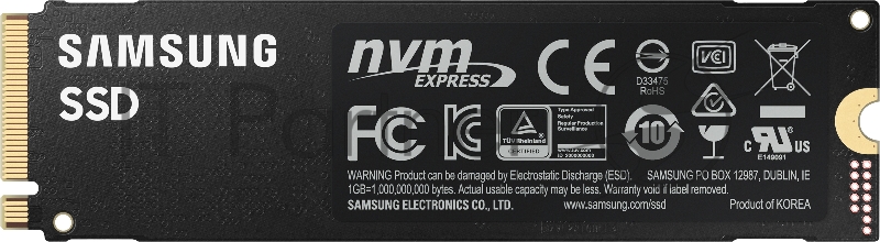 SSD накопитель Samsung 250GB 980 PRO, V-NAND 3-bit MLC, Elpis, M.2 (2280) PCIe Gen 4.0 x4, NVMe 1.3c, R6400/W2700, IOPs 500 000/600 000
