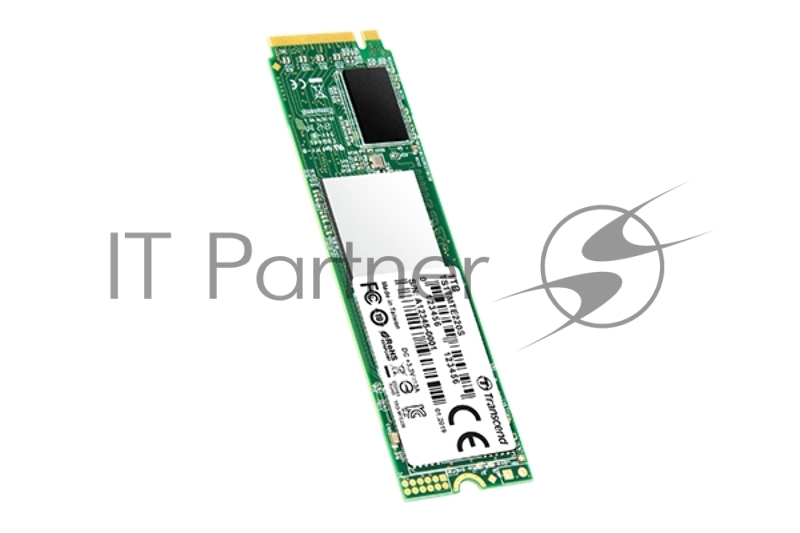 Твердотельный накопитель Transcend MTE220S SSD 256GB, 3D TLC, M.2 (2280), PCIe Gen 3.0 x4, NVMe, R3300/W1100, TBW 550