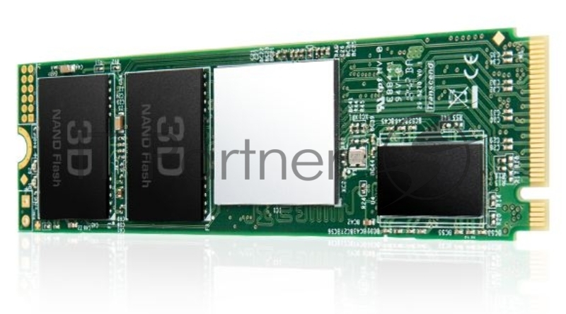 Твердотельный накопитель Transcend MTE220S SSD 256GB, 3D TLC, M.2 (2280), PCIe Gen 3.0 x4, NVMe, R3300/W1100, TBW 550