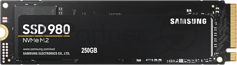 SSD накопитель M.2 (PCI-E NVMe) 250 Gb Samsung 980 (R2900/W1300MB/s) (MZ-V8V250BW)