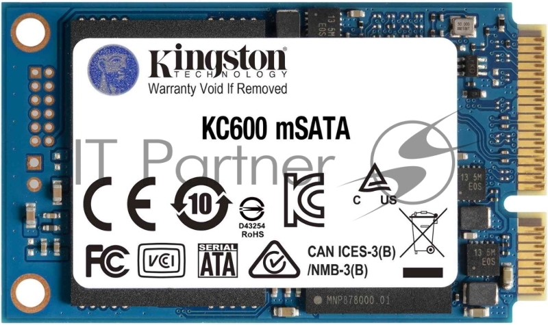 Жесткий диск SSD KINGSTON KC600 SKC600MS/512G MSATA 512GB