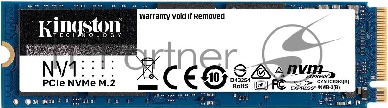 SSD накопитель 500GB Kingston NV1 M.2 2280 NVMe R/W 2100/1700MB/s 120TBW SNVS/500G