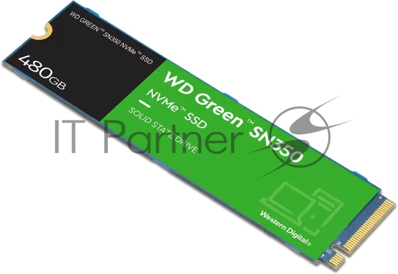 SSD накопитель Western Digital WD Original PCI-E x4 480Gb WDS480G2G0C Green SN350 M.2 2280