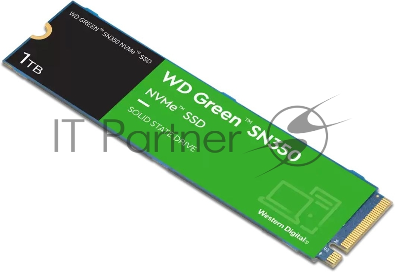 Твердотельный накопитель SSD Western Digital WD Green SN350 NVMe WDS100T3G0C 1ТБ M2.2280 (QLC)